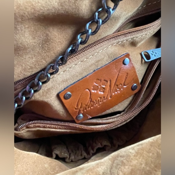 Patricia Nash 10th Anniversary Aqua Croc Embossed Bag - Picture 8 of 11